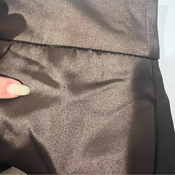 Zara SATIN BROWN BALLOON PANTS XL NWT - Picture 16 of 16